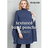 Textured band poncho - 004