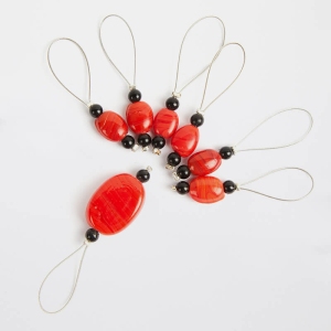 KnitPro Zoonie Stitch Markers Tangerine